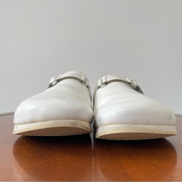 Birkenstock Linz Unisex White Leather Slip-On Shoes | EU 40 - Picture 5 of 10